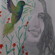 Mein Abschlussprojekt für den Kurs: Expressive Aquarellporträts . Traditional illustration, Fine Arts, Painting, Watercolor Painting, and Portrait Drawing project by a. kai. - 07.14.2023