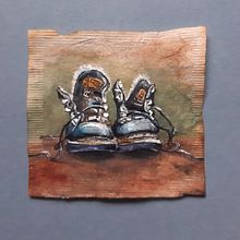 Mój projekt z kursu: Sztuka malowania na torebkach z herbaty. Fine Arts, Painting, Watercolor Painting, and Gouache Painting project by Joanna Zakrzewska - 07.14.2023