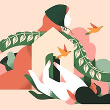 La Casita de Wendy. Traditional illustration project by Sandra Rilova - 07.14.2023
