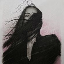 Mi proyecto del curso: Retrato artístico al carboncillo: creando atmósferas. Traditional illustration, Fine Arts, Drawing, Portrait Drawing, Realistic Drawing, and Artistic Drawing project by Carla Medina - 07.14.2023