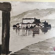 Acquerello b/n. Watercolor Painting project by mrov5903 - 07.14.2023