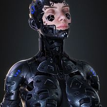CYBER WOMAN X75 BY Oscar creativo. Een project van 3D, 3D-animatie,  3D-modellering, 3D-karakterontwerp,  3D-ontwerp, Lichtontwerp, Traditionele illustratie, Ontwerp van personages y Karakteranimatie van Oscar Creativo - 15.07.2023