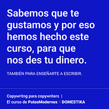 Mi proyecto de PutosModernos para PutosModernos. Un proyecto de Publicidad, Cop, writing, Stor, telling y Comunicación de Oriol Balcells Gumà - 15.07.2023