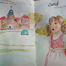 Mein Abschlussprojekt für den Kurs: Aquarellsketching: Drück deine Ideen aus . Un proyecto de Ilustración tradicional, Bocetado, Creatividad, Dibujo, Pintura a la acuarela y Sketchbook de chrisgodejohann - 15.07.2023