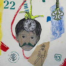 My project for course: Creative Notebook: Experiment with Collage, Stamps, and Decoupage. Traditional illustration, Collage, Paper Craft, and Sketchbook project by Zoran Vidaković - 07.15.2023