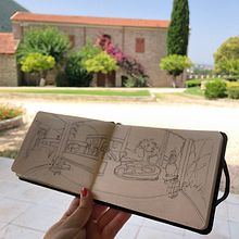 Mi proyecto del curso: Urban Sketching: expresa tu mundo con una nueva perspectiva. Projekt z dziedziny Trad, c, jna ilustracja, Sketching,  R, sunek, Malowanie akwarelą,  R, sunek architektoniczn i Sketchbook użytkownika Rocio Romero - 15.07.2023