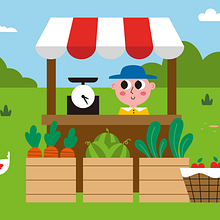 My project for course: Vintage Illustration for Engaging Children’s Books. Projekt z dziedziny Grafika ed, torska, Papercraft,  Introligatorstwo, Ilustracje dla dzieci, Narracja i Literatura dziecięca użytkownika Maria Lukashenko - 15.07.2023