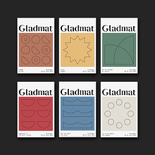 Posters for Gladmat: Happy food festival in Stavanger. Br, ing e Identidade, Design gráfico, Ilustração vetorial, e Design de cartaz projeto de Katherine Friedrich - 15.07.2023