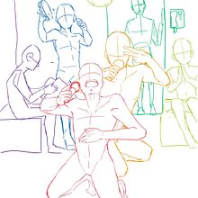Mi proyecto del curso: Dibujo de la figura humana en poses expresivas. Fine Arts, Sketching, Drawing, Sketchbook, and Figure Drawing project by gianell_pena - 07.15.2023