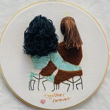 Mi proyecto del curso: Bordado de imágenes  de moda con needle felting. Projekt z dziedziny  Haft, Filcowanie igłą, Wzornictwo tekst i liów użytkownika karli_alvarezd - 15.07.2023