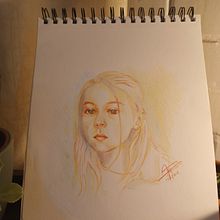 Mi proyecto del curso: Dibujo de retratos llamativos con lápices de colores. Drawing, Portrait Drawing, Sketchbook, and Colored Pencil Drawing project by Hans Pino - 07.14.2023