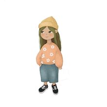 Girl character . Traditional illustration project by Xenia Goretskaya - 07.16.2023