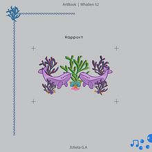Mi proyecto del curso: Ilustración para estampados con alma : Whalien 52. Traditional illustration, Pattern Design, Vector Illustration, and Printing project by Julieta garcia argañaraz - 07.17.2023