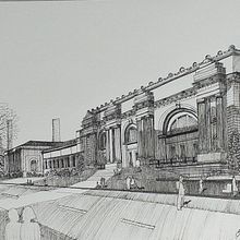 Mi proyecto del curso: Dibujo arquitectónico urbano con tinta. Traditional illustration, Sketching, Drawing, Architectural Illustration & Ink Illustration project by clapacegu - 07.17.2023