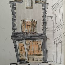 My project for course: Expressive Architectural Sketching with Colored Markers. Sketching, Drawing, Architectural Illustration, Sketchbook & Ink Illustration project by jeff_fenton - 07.17.2023