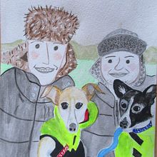 My project for course: Playful Illustration with Watercolor & Colored Pencils. Traditional illustration, Painting, Watercolor Painting, Portrait Drawing, and Colored Pencil Drawing project by maxsuechris - 07.17.2023