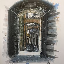 Pistoia. Monumenti del centro storico. La mia Città!. Un projet de Architecture et Illustration traditionnelle de Giacomo Gradi - 18.07.2023