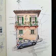 My project for course: Sketchbook Illustration with Pen: Embracing Mistakes. Sketching, Drawing, Sketchbook & Ink Illustration project by Ton Claessen - 07.18.2023