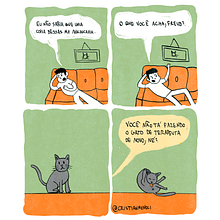 Freud, o gato. Projekt z dziedziny Design, Trad, c, jna ilustracja, Komiks, Ilustracja c, frowa, Projektowanie c i frowe użytkownika oemcristian - 18.02.2000