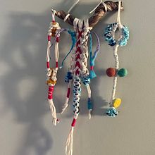 My project for course: Macramé Knots: Create a Sample Collection Ein Projekt aus dem Bereich Erweiterungsentwicklung, H, werk, Weben, Makramee und Textildesign von r.veigeltaite - 20.07.2023