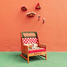 Poltrona, Casinhas e Cogumelos revestidos com tufting em parceria com Casa na Árvore Ein Projekt aus dem Bereich Produktdesign und Textildesign von Voador Tecelagem - 20.07.2023