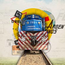 _Trenes Argentinos (digital collage). Un proyecto de Collage, Diseño gráfico y Diseño digital de Javier Vázquez - 16.01.2023