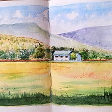 Mon projet du cours : Carnet de voyage à l’aquarelle . Pictură în acuarelă și Caiet de schițe de pistou_ad - 07.22.2023