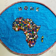 Home - a quilt commemorating my African ancestry. Arts, and Crafts project by Asiyah Kurtz - 07.22.2023