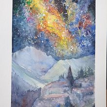 My project for course: Modern Watercolor Techniques. Traditional illustration, Fine Arts, Painting, and Watercolor Painting project by christophe.charnay - 07.22.2023