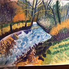 Paisaje en acuarela. Een project van  Beeldende kunst y Aquarelschilderen van Josefina Quiceno Gutierrez - 22.07.2023