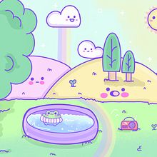 Mein Abschlussprojekt für den Kurs: Illustration im Kawaii-Stil: Gestalte niedlicIhe Welten, die Freude bereiten. Un proyecto de Diseño de personajes, Ilustración digital y Manga de SILVII :) - 22.07.2023