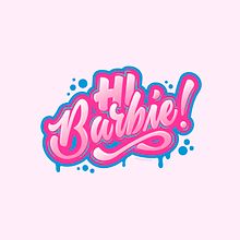 Hi Barbie!. Un progetto di Lettering, Lettering digitale, H, lettering, Illustrazione tradizionale, Illustrazione digitale, Graphic design, Design e Illustrazione vettoriale di Oriana Giselle Gelrroth - 20.07.2023