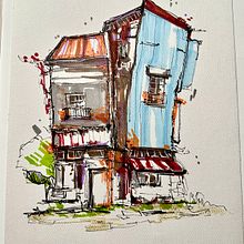 Il mio progetto del corso: Disegno architettonico espressivo con pennarelli colorati. Sketching, Drawing, Architectural Illustration, Sketchbook & Ink Illustration project by Tania Cher - 07.23.2023