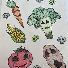 Creepy verdura kawaii . Un progetto di Disegno e Disegno a matita di Giulia Turetta - 23.07.2023