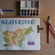 Een reisschetsboekje maken met aquarel: Slovenië. Projekt z dziedziny Trad, c, jna ilustracja, Malowanie akwarelą,  R, sunek architektoniczn i Sketchbook użytkownika Tinne Waumans - 24.07.2023