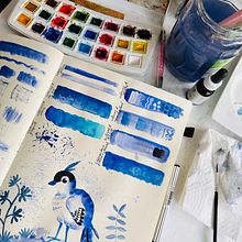 My project for course: Illustration Techniques to Unlock your Creativity. Projekt z dziedziny Design, Trad, c, jna ilustracja,  Sztuki piękne,  Malarstwo, Kreat, wność, Kreat, wne zabaw, z dziećmi i Sketchbook użytkownika Marianne Noiman - 24.07.2023