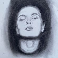 Mijn project van de cursus: Artistiek portretteren met houtskool: sferen creëren. Een project van Traditionele illustratie,  Beeldende kunst,  Tekening,  Portrettekening, Realistische tekening y  Artistieke tekening van Ingrid Bracke - 24.07.2023