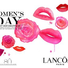 Lancome Women's Day Artwork . Traditional illustration project by Jessica Durrant - 07.24.2023