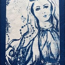 Cianotipias con bordados, coloración y otros detalles. Projekt z dziedziny Craft i  Kolaż użytkownika Valentina Ríos - 25.07.2023