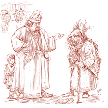 Medieval Fantasy Character Scene Ein Projekt aus dem Bereich Traditionelle Illustration von Agnibha Sen - 21.06.2023