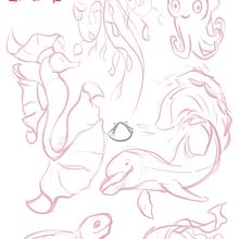 Mein Abschlussprojekt für den Kurs: Von der Natur inspiriert: Illustriere niedliche Charaktere. Un proyecto de Diseño de personajes, Dibujo, Ilustración digital y Dibujo digital de Marlit Mogritz - 25.07.2023