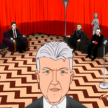 2D ANIMATION HOMENAJE A DAVID LYNCH - A DAVID LYNCH TRIBUTE. Un proyecto de Animación 2D, Animación de personajes, Ilustración digital y Cine de Javier Díaz Conde - 26.07.2023