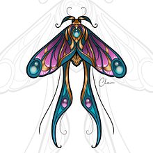 Mi proyecto del curso: Diseño de tatuajes artísticos con efectos dorados en Procreate. Projekt z dziedziny Trad, c, jna ilustracja, Ilustracja c, frowa, Projektowanie tatuaż, R, sunek c i frow użytkownika Cler - 26.07.2023