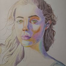 Meu projeto do curso: Desenho de retratos vibrantes com lápis de cor. Un progetto di Disegno, Disegno di ritratti, Sketchbook e Disegno con matite colorate di Mateus Laranjeira - 26.07.2023