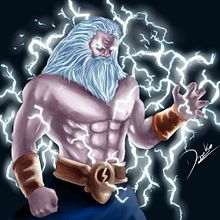 El Gran Zeus. Traditional illustration project by Danko Moller - 07.25.2023