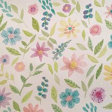 My project for course: Vibrant Floral Patterns with Watercolors. Traditional illustration, Pattern Design, Watercolor Painting, and Botanical Illustration project by Hatsaya Hinton - 07.26.2023