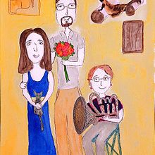Mi proyecto del curso: Ilustración lúdica con acuarela y lápices de color. Traditional illustration, Painting, Watercolor Painting, Portrait Drawing, and Colored Pencil Drawing project by lilia.tamayo - 07.21.2023
