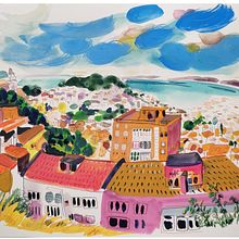 My project for course: Pictorial Sketchbook with Gouache (Lisbon + Turkey).. Projekt z dziedziny Trad, c, jna ilustracja, Sketching,  R, sunek,  R, sunek architektoniczn, Sketchbook i Malowanie gwaszami użytkownika Emilie Bourel - 28.07.2023
