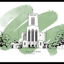 Landmark illustrations. Traditional illustration project by Laura - 07.27.2023