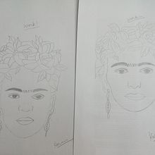 Frida Kahlo. Sketchbook project by kaurkarandeep_07 - 07.27.2023
